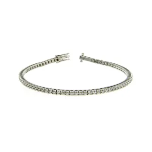 18ct White Gold 0.60ct Diamond Line Bracelet