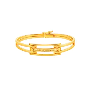 916 Gold Modernista Bangle