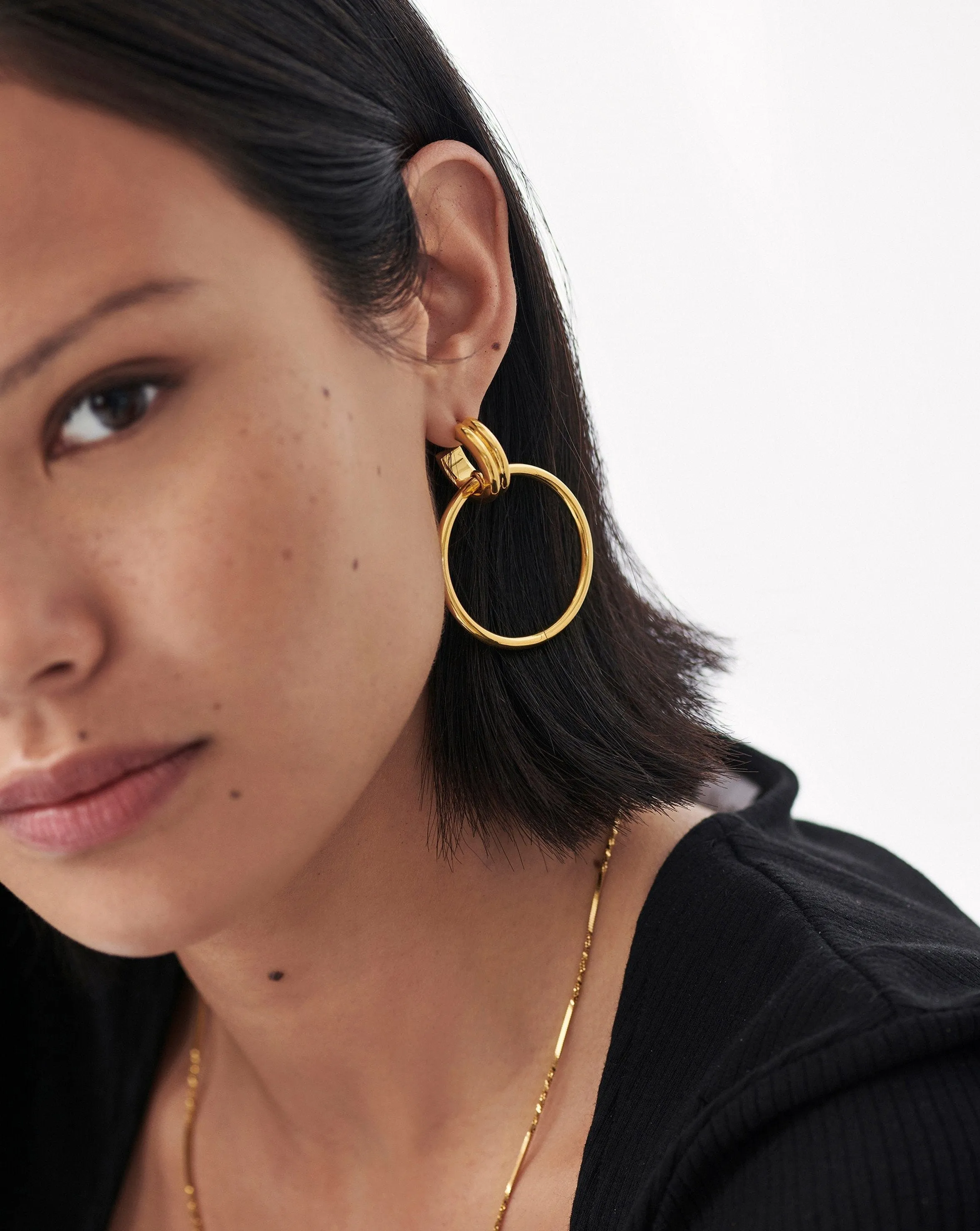 Ancien Chandelier Hoop Earrings | 18k Gold Plated