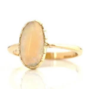 Antique Edwardian Precious Opal 18ct Gold Ring