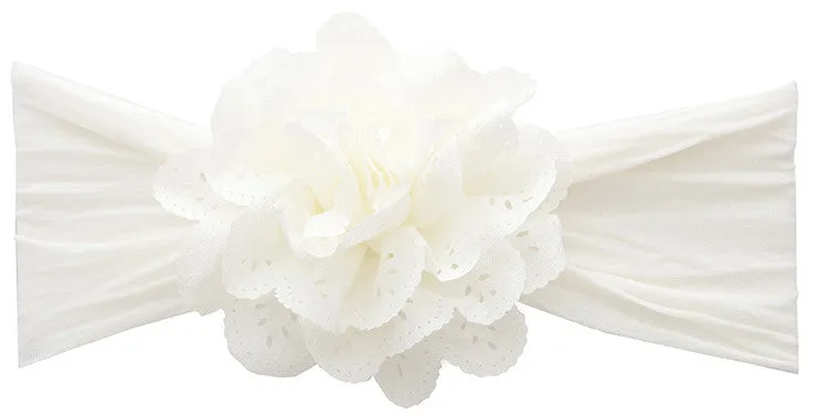 Baby Bling Eyelet Flower Headband ( 4 colors)