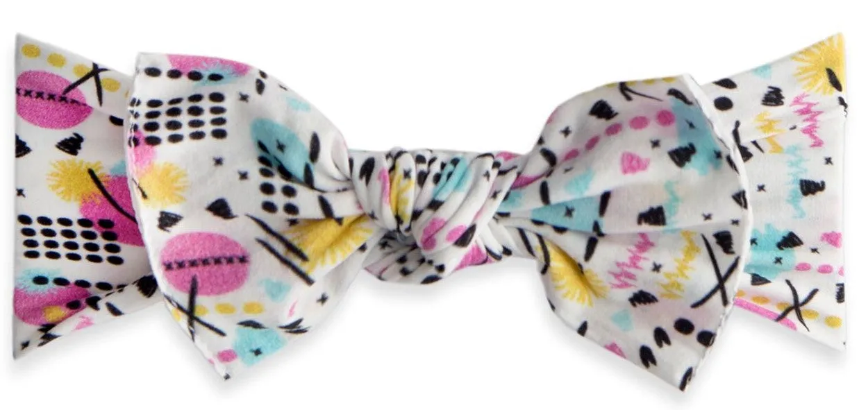 Baby Bling Rad Retro Printed Knot Headband