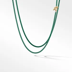 Bel Aire Chain Necklace in Emerald Green with 14K Yellow Gold Accents