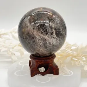 Black Moonstone Crystal Sphere Crystal Ball Specimen Gift