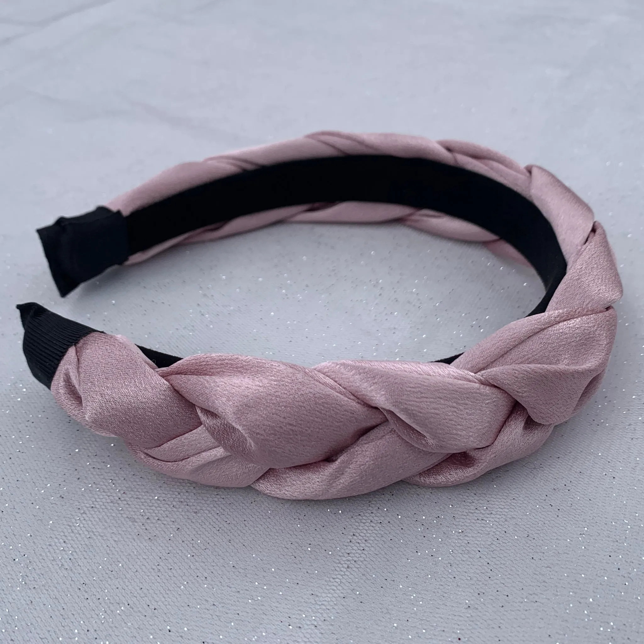 Blush Pink Headband Braided