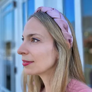 Blush Pink Headband Braided