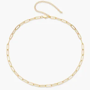 Chain Link Choker Necklace - Small