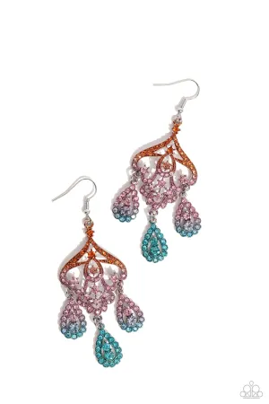 Chandelier Command - Multi Earrings - Paparazzi Accessories