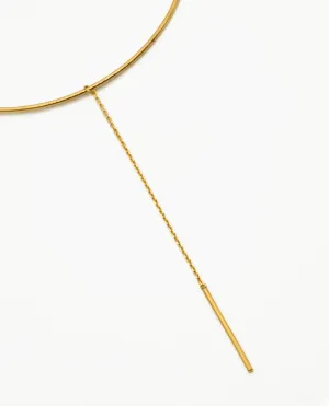 CHOKER LARIAT STICK · BAÑO ORO