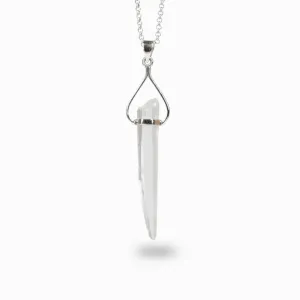 Clear Quartz Laser Necklace