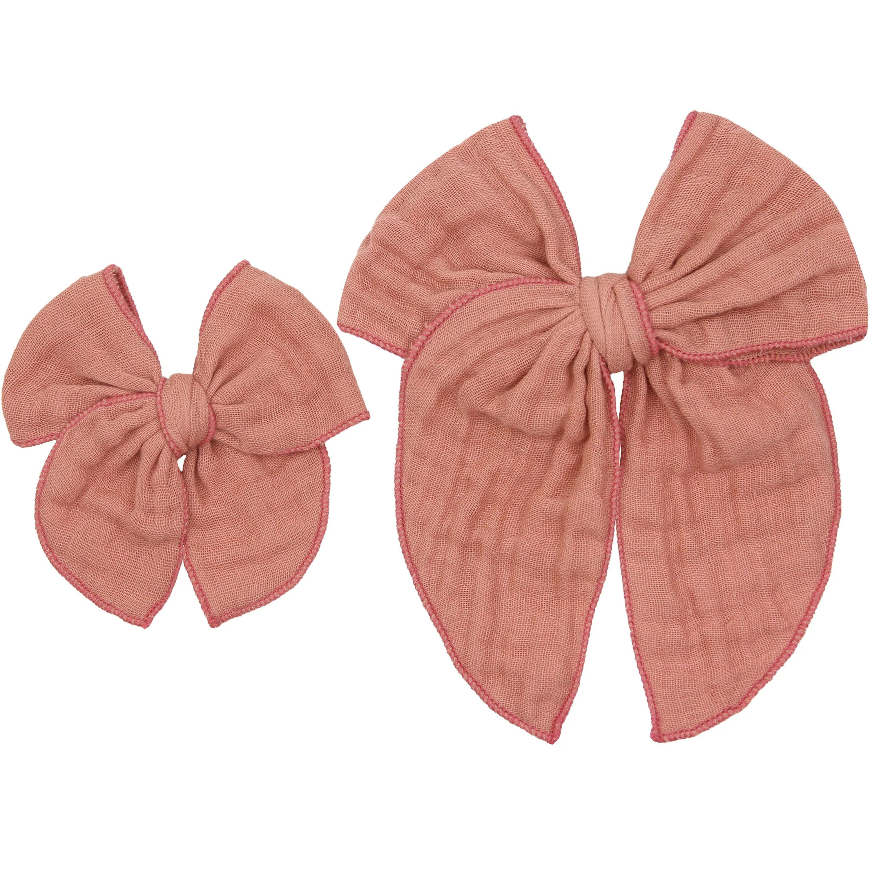 Cloud Muslin™ Heirloom Bow - Rose Clip