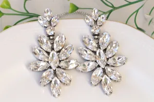 CRYSTAL STATEMENT EARRINGS