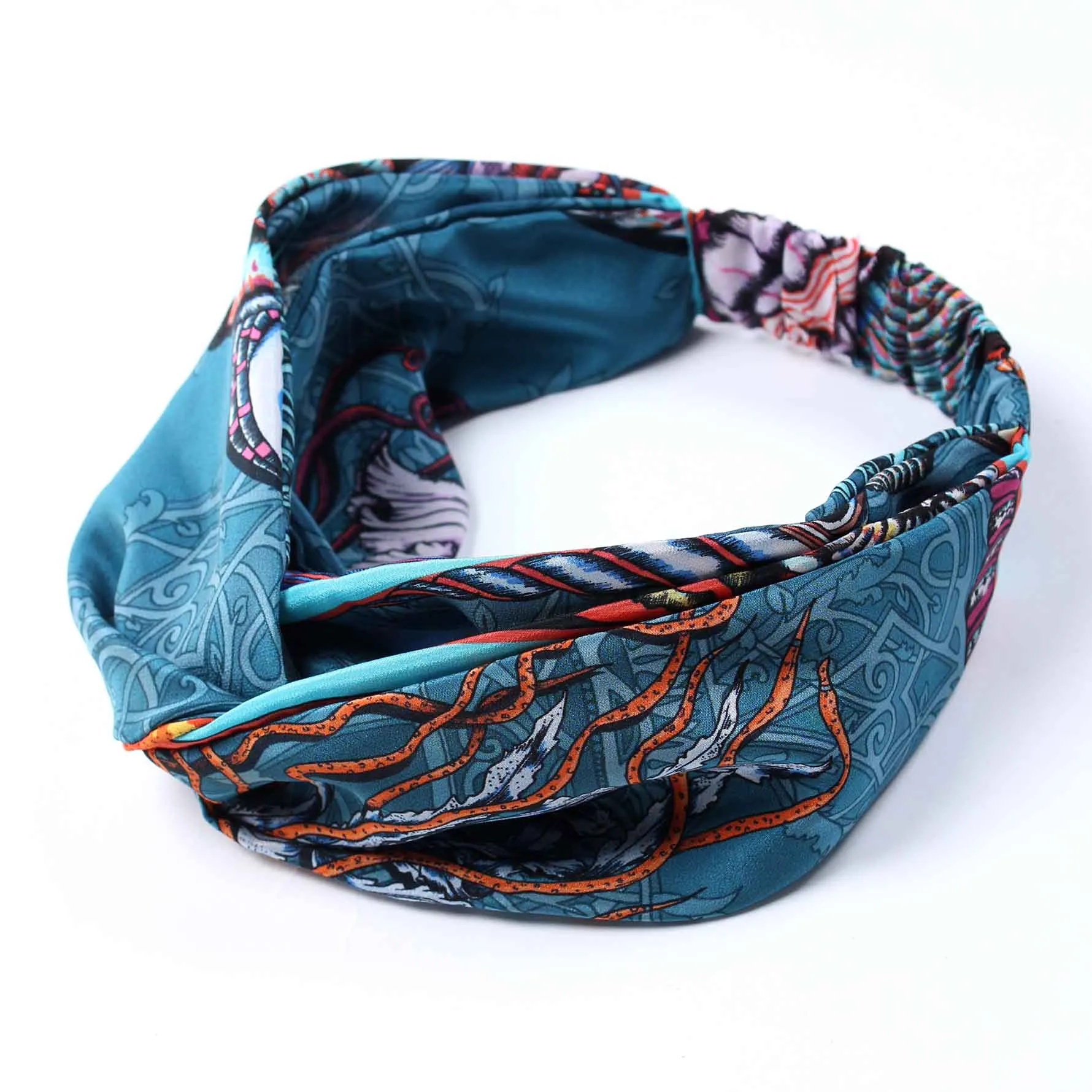 Dancing Jellyfish Turquoise Looped Headband