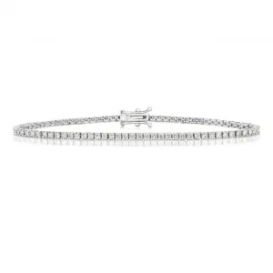 Diamond Jewellery 18ct Gold Tennis Bracelet BDQ702W/FG5