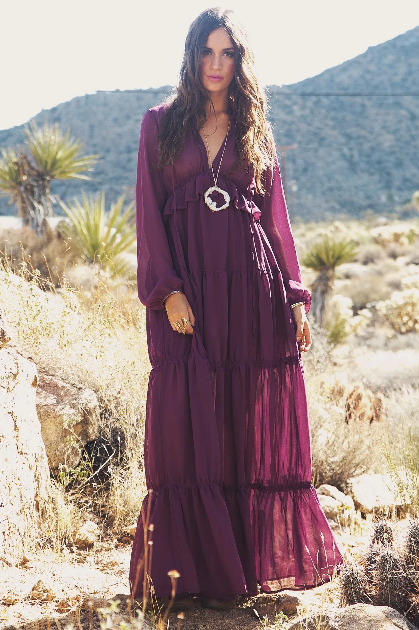 Estelle Tiered Ruffle Maxi Dress