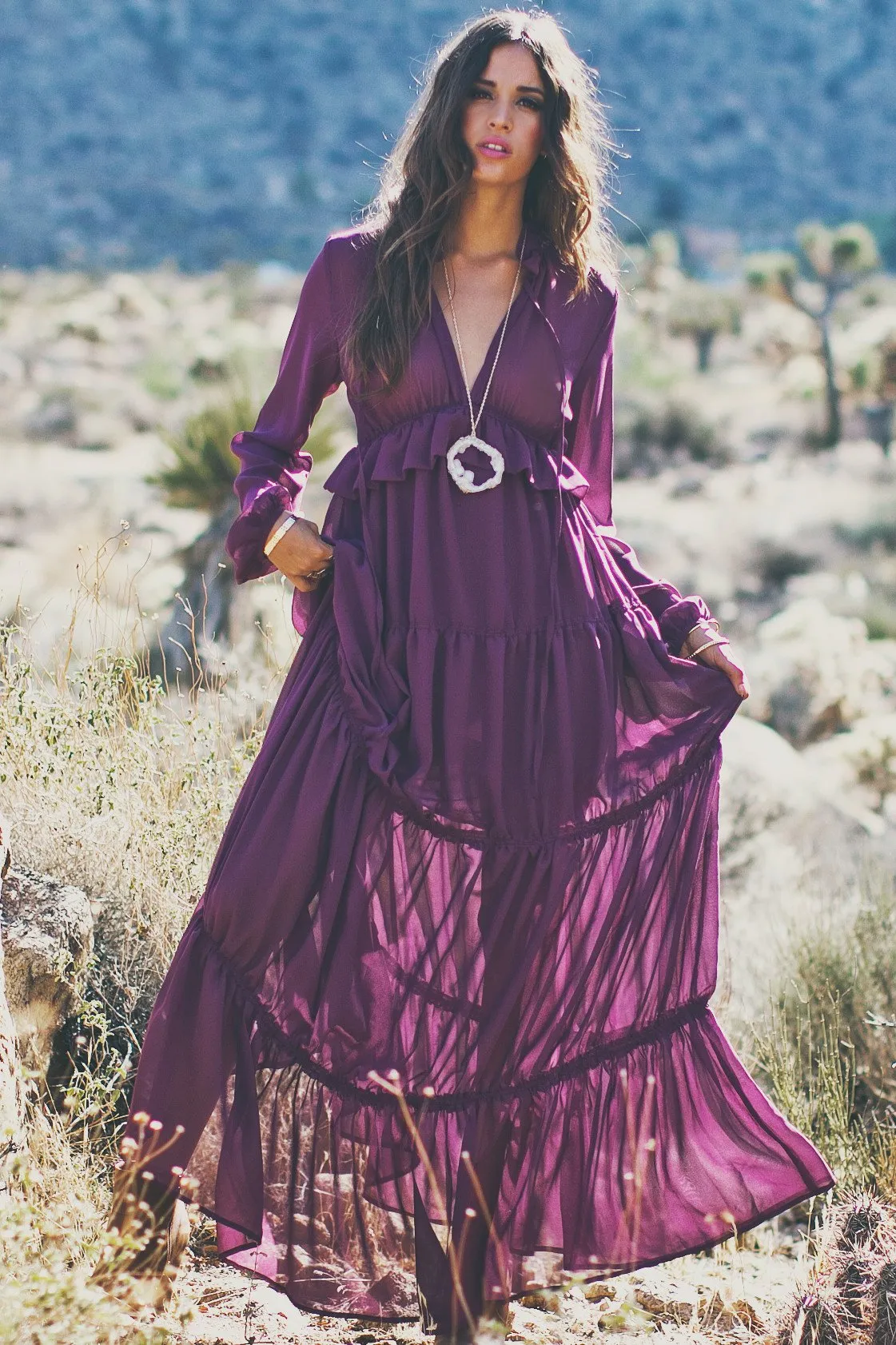 Estelle Tiered Ruffle Maxi Dress