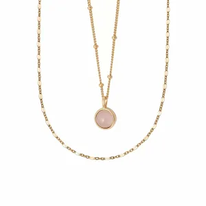 'Feel The Love' Necklace Layering Set 18ct Gold Plate