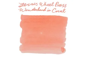 Ferris Wheel Press Wonderland in Coral - Ink Sample