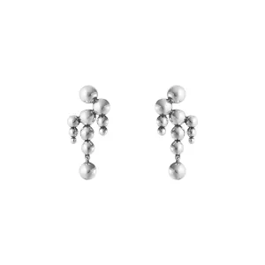 Georg Jensen Silver Moonlight Grapes Chandelier Earrings