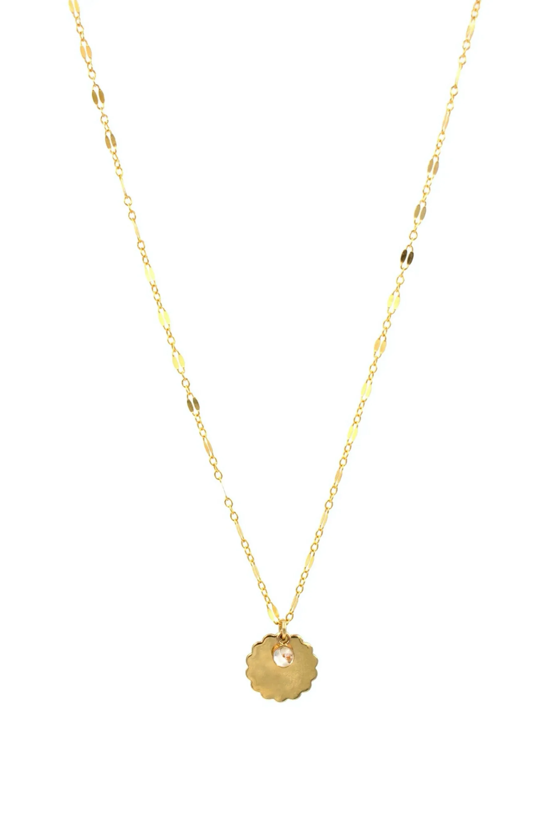 Gold Morning Glory Necklace