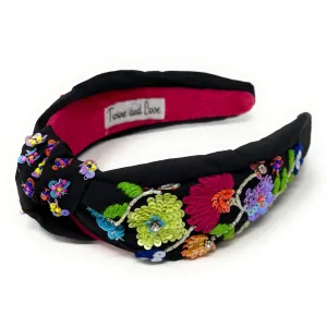 Hand Beaded Mexico Knot Headband