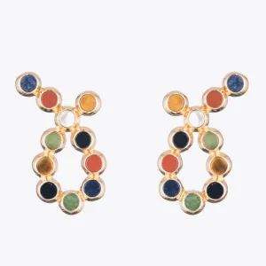 INLAID LOOP EARRINGS - PRISM