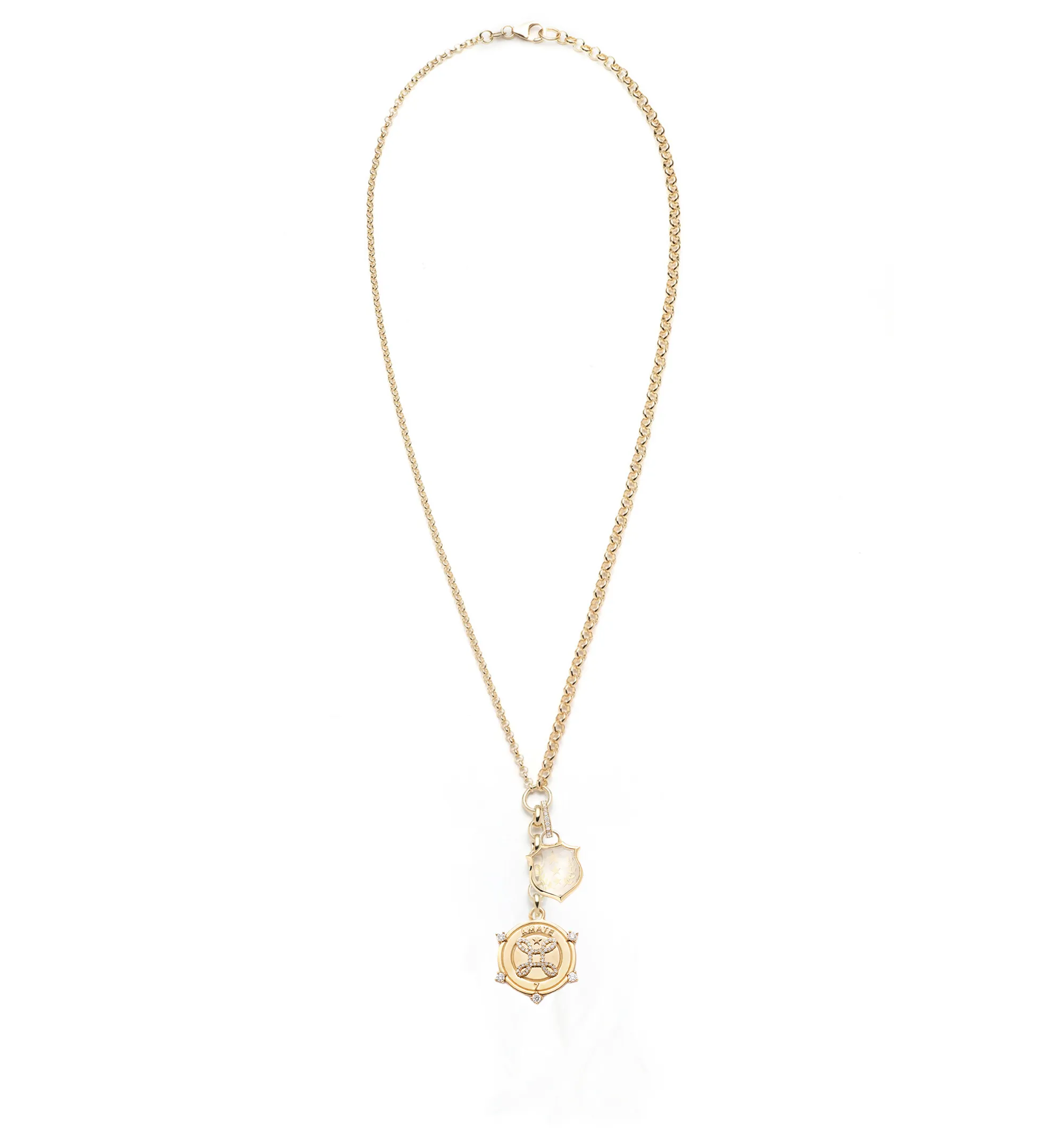 Love & Dream : Medium Mixed Belcher Extension Chain Necklace