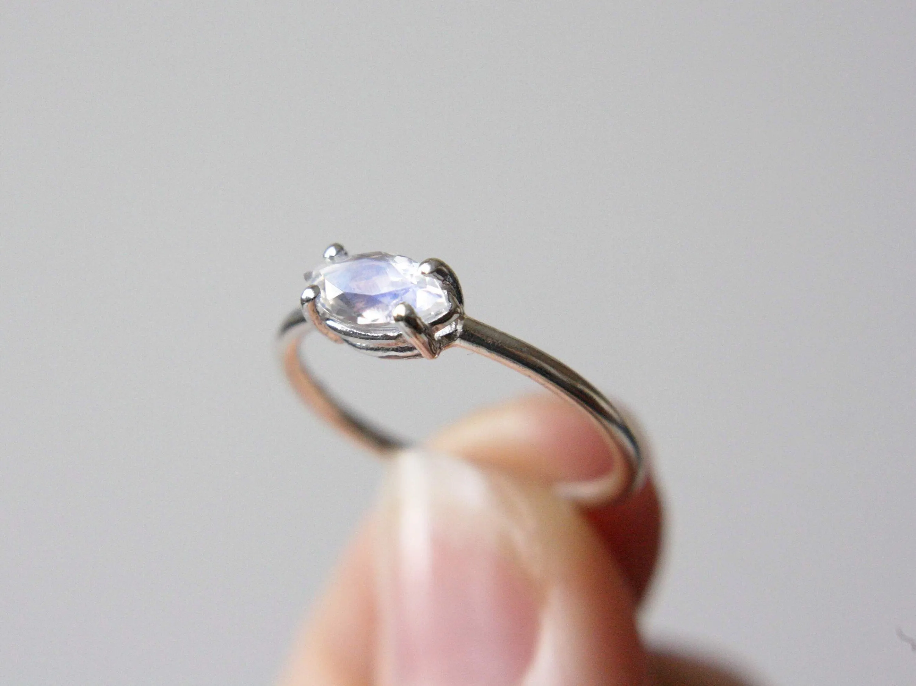 Marquise Moonstone Ring