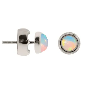 Maya Stud Earrings - Opal