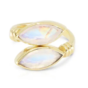 Medusa Moonstone Gold Ring