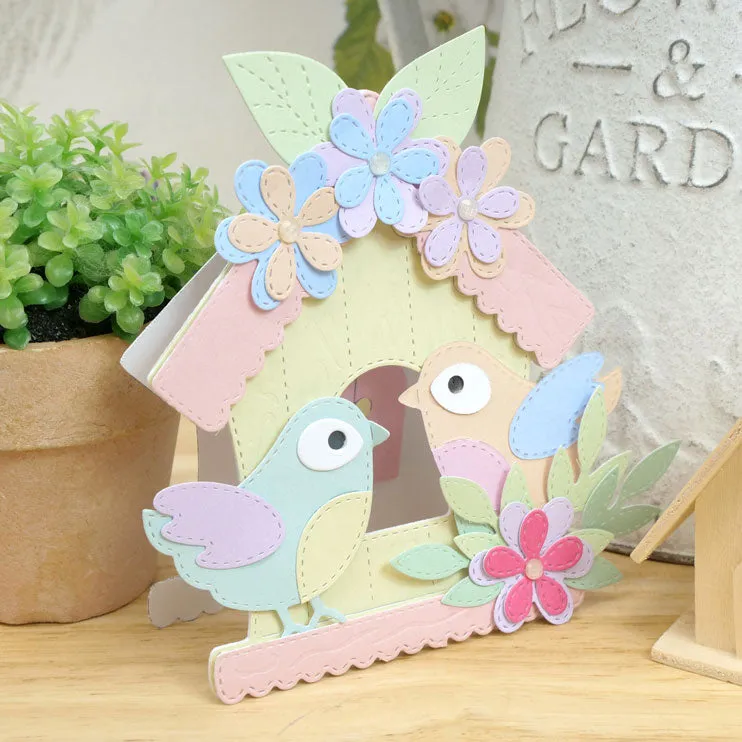 Moonstone Dies - Sweet & Stitched Birdhouse