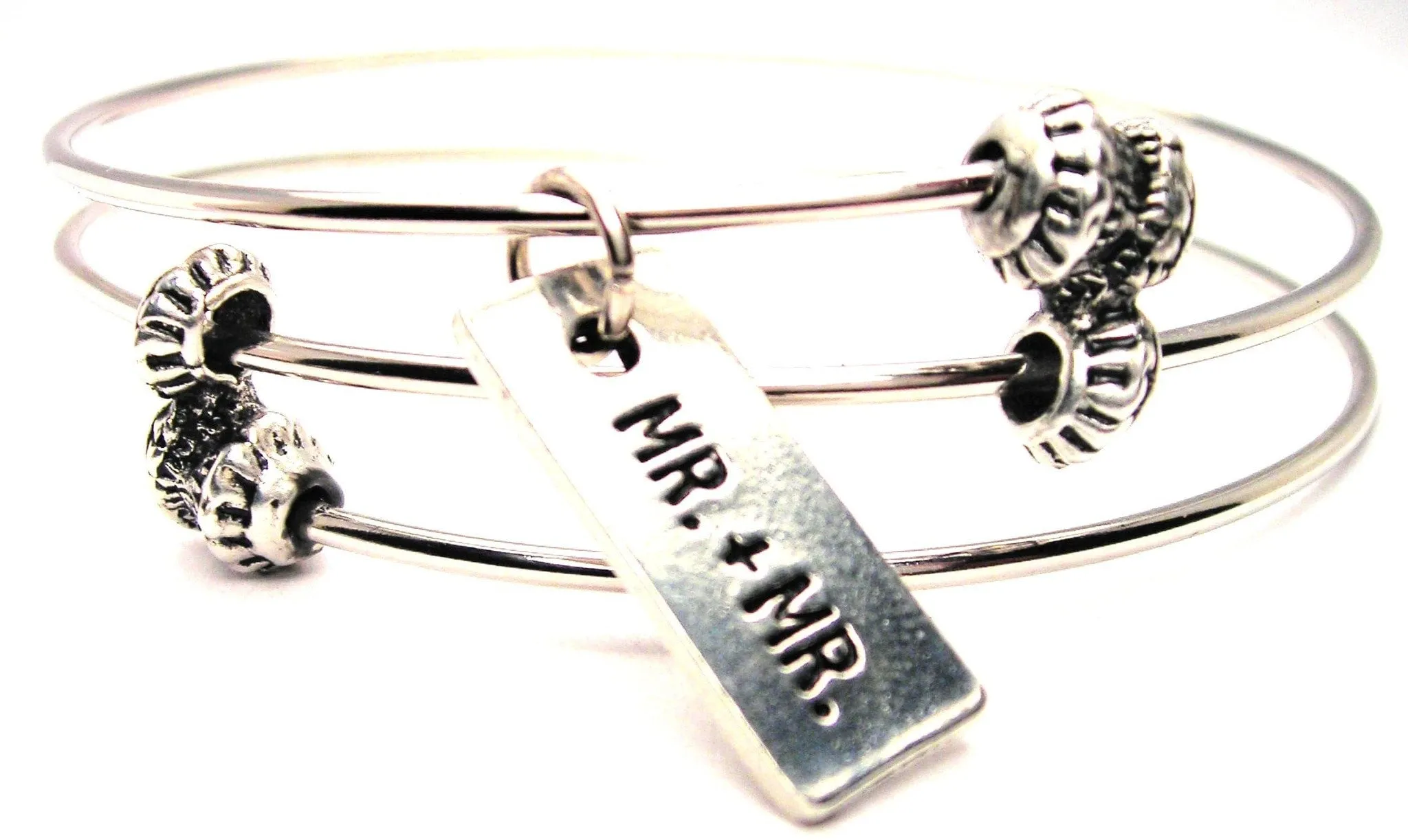 Mr.   Mr. Triple Style Expandable Bangle Bracelet