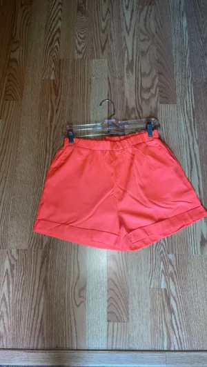 Neon Coral Shorts