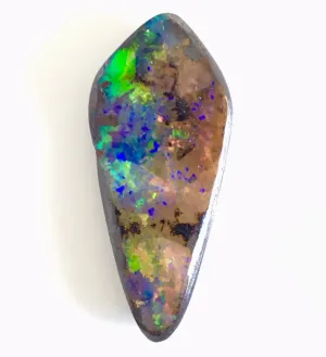 Orange Green solid boulder opal