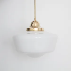 "Apollo" Large Opal Glass Pendant Light