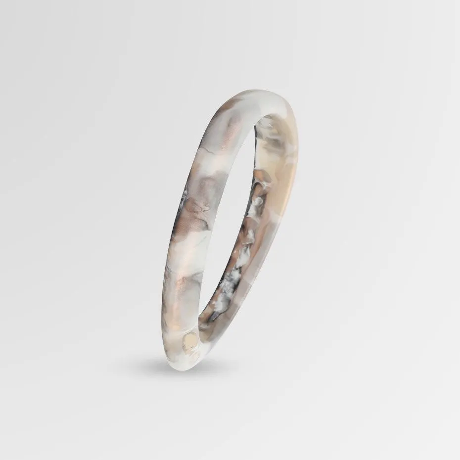 Rock Wishbone Bangle - Naturals