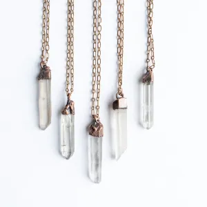 SALE Raw crystal necklace | Electroformed crystal necklace