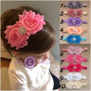 Shabby Baby Headband-PICK YOUR COLOR!