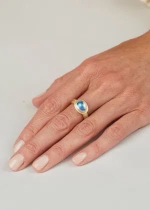 Super Moonstone Gold Ring