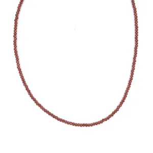 Tiny Round Garnet Strand