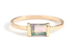 Welo Ethiopian Opal Baguette Ring