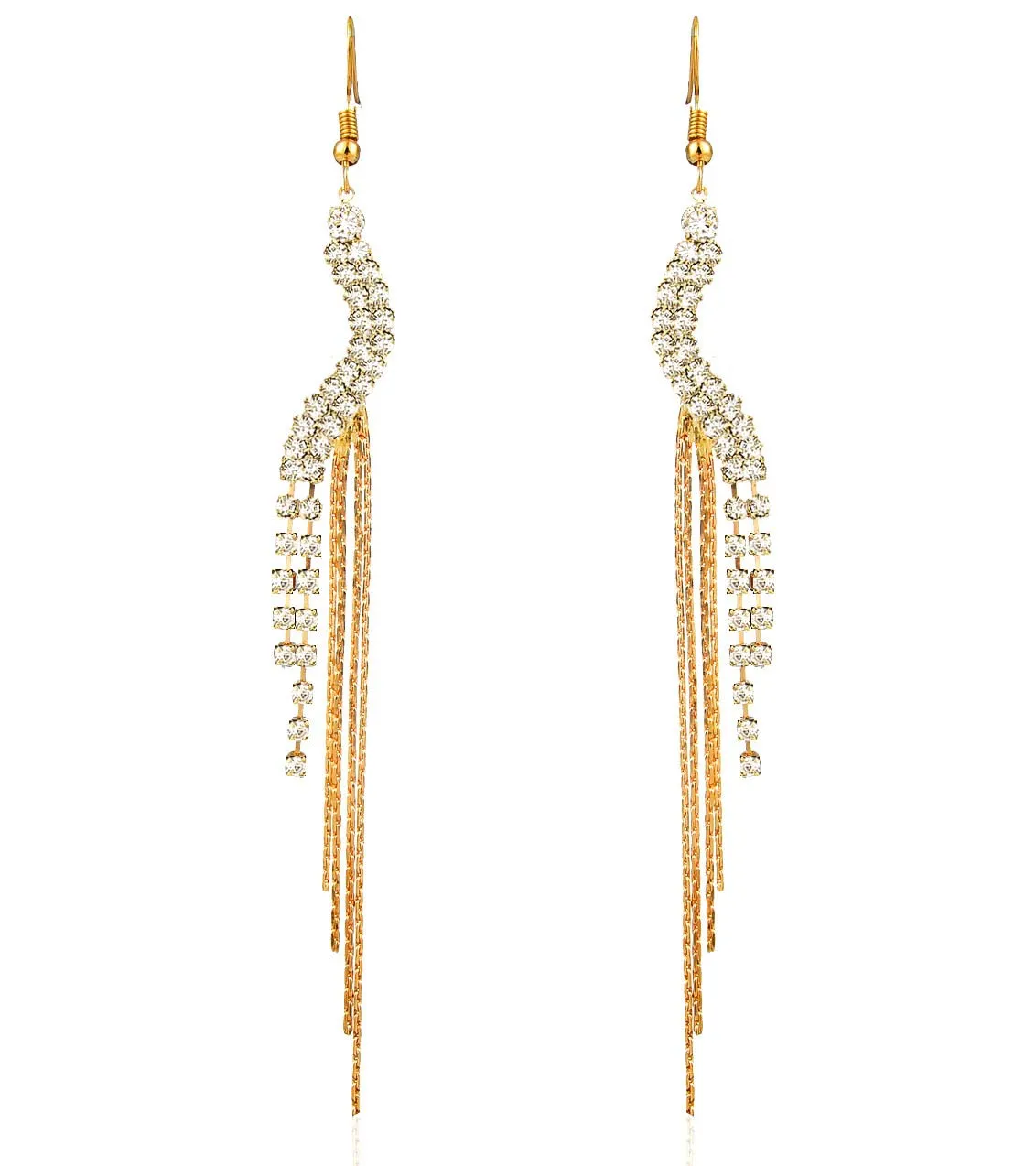 Yellow Chimes Designer Hangings Chandelier Earring for Women & Girls