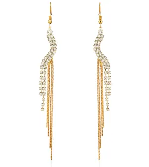 Yellow Chimes Designer Hangings Chandelier Earring for Women & Girls